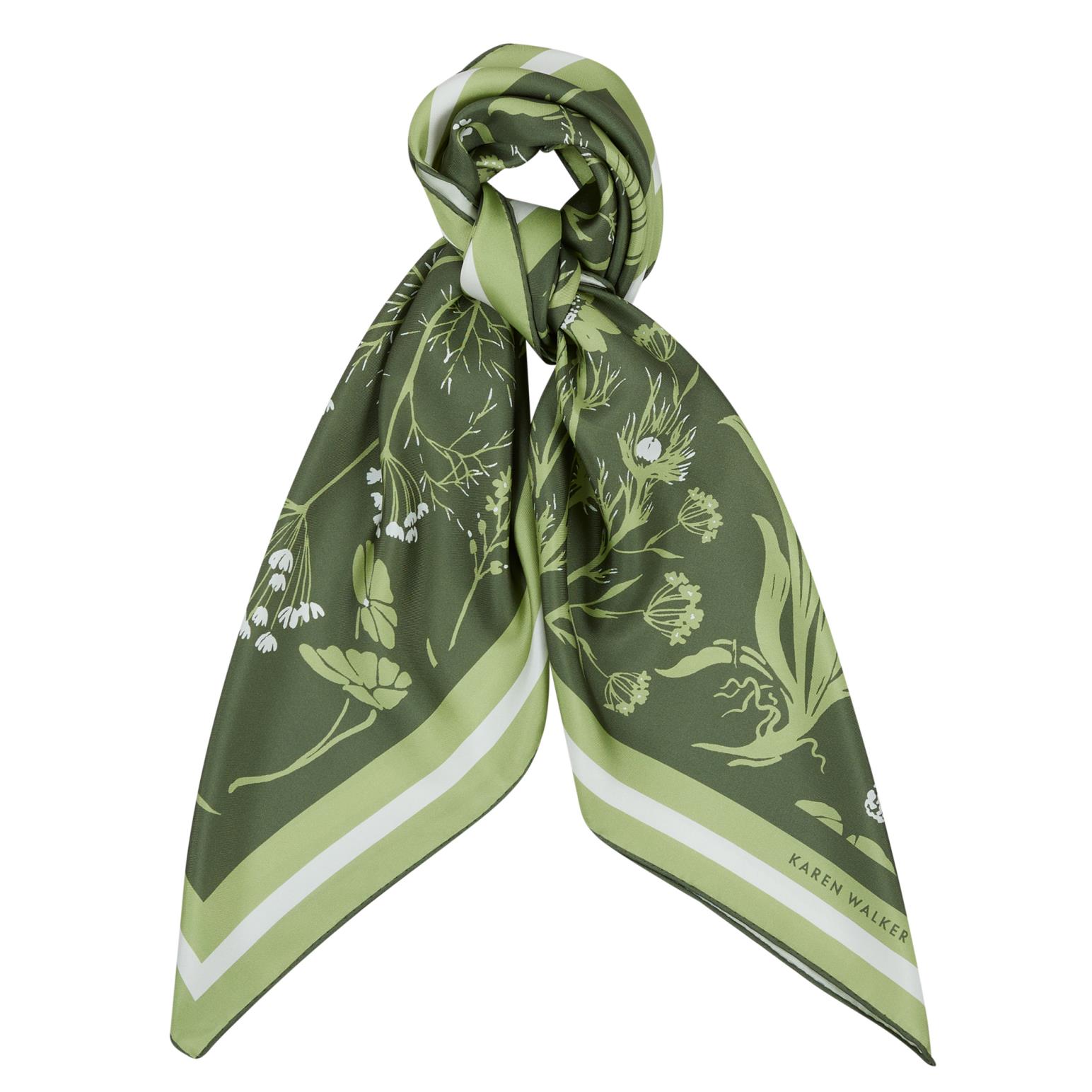 Karen Walker Wildflowers Classic Silk Scarf